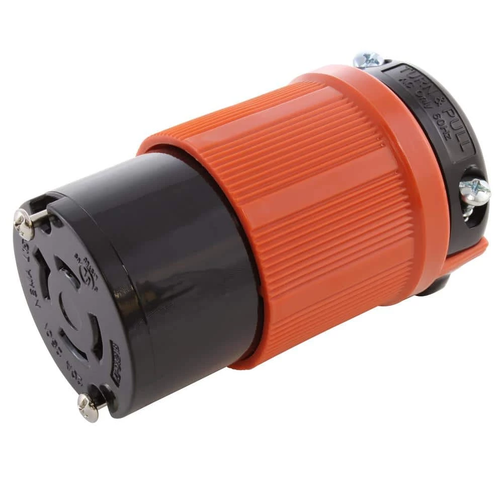 NEMA 20 Amp 250-Volt 3-Phase 4-Prong Locking Female Connector with UL, C-UL Approval by AC WORKS 3 NEMA 20 Amp 250-Volt 3-Phase 4-Prong Locking Female Connector with UL, C-UL Approval by AC WORKS