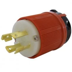 NEMA L16-30P 3-Phase 30A 480-Volt 4-Prong Locking Male Plug with UL, C-UL Approval by AC WORKS