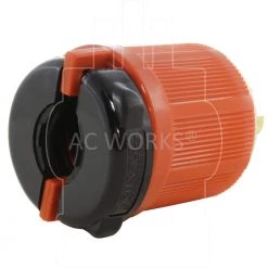 NEMA 20 Amp 3-Phase 120/208-Volt 3PY 5-Wire Locking Male Plug with UL C-UL Approval by AC WORKS -AC WORKS Shop orange ac works electrical plugs connectors asl2120p 1f 1000
