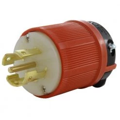 NEMA 30 Amp 3-Phase 120/208-Volt 3PY 5-Wire Locking Male Plug with UL C-UL Approval by AC WORKS