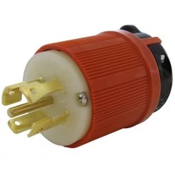 NEMA L22-30P 30A 3-Phase Y 277/480V 5-Prong Locking Male Plug with UL, C-UL Approval by AC WORKS