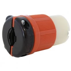 Nema L7-30R 30 Amp 277-Volt 3-Prong Locking Female Connector with UL, C-UL Approval by AC WORKS -AC WORKS Shop orange ac works electrical plugs connectors asl730r 44 1000