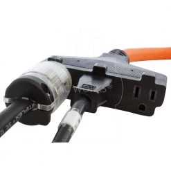 25 ft.  L5-30P 30 Amp 3-Prong Generator Locking Plug to Household Tri-Outlets Extension Cord by AC WORKS -AC WORKS Shop orange ac works general purpose cords l530w515 025e 44 1000