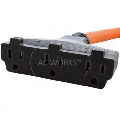 25 ft. 10/3 TT-30P RV/Generator 30 Amp Plug to 3 Household Outlets Extension Cord by AC WORKS 11 25 ft. 10/3 TT-30P RV/Generator 30 Amp Plug to 3 Household Outlets Extension Cord by AC WORKS -AC WORKS Shop orange ac works general purpose cords tt30w515 025e 1f 1000