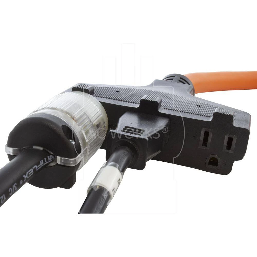 25 ft. 10/3 TT-30P RV/Generator 30 Amp Plug to 3 Household Outlets Extension Cord by AC WORKS 7 25 ft. 10/3 TT-30P RV/Generator 30 Amp Plug to 3 Household Outlets Extension Cord by AC WORKS - Image 5