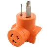 30 Amp 3-Prong 10-30P Dryer Plug to L6-20R 20 Amp 250-Volt Locking Female Adapter by AC WORKS 1 30 Amp 3-Prong 10-30P Dryer Plug to L6-20R 20 Amp 250-Volt Locking Female Adapter by AC WORKS -AC WORKS Shop orange ac works plug adapters ad1030l620 64 1000