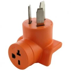 NEMA 6-20R 15 Amp/20 Amp 250-Volt T-Blade Connector to NEMA 10p-50p 50 Amp 3-Prong Plug by AC WORKS
