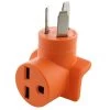 NEMA 10-50P 50 Amp 3-prong Plug to NEMA 6-30R 30 Amp 250-Volt Commercial HVAC by AC WORKS 2 NEMA 10-50P 50 Amp 3-prong Plug to NEMA 6-30R 30 Amp 250-Volt Commercial HVAC by AC WORKS -AC WORKS Shop orange ac works plug adapters ad1050630 64 1000