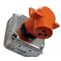 Dryer Outlet Adapter 4-Prong Dryer 14-30P Plug to Household 15/20 Amp 125-Volt T Blade Female Connector by AC WORKS -AC WORKS Shop orange ac works plug adapters ad1430520 31 1000
