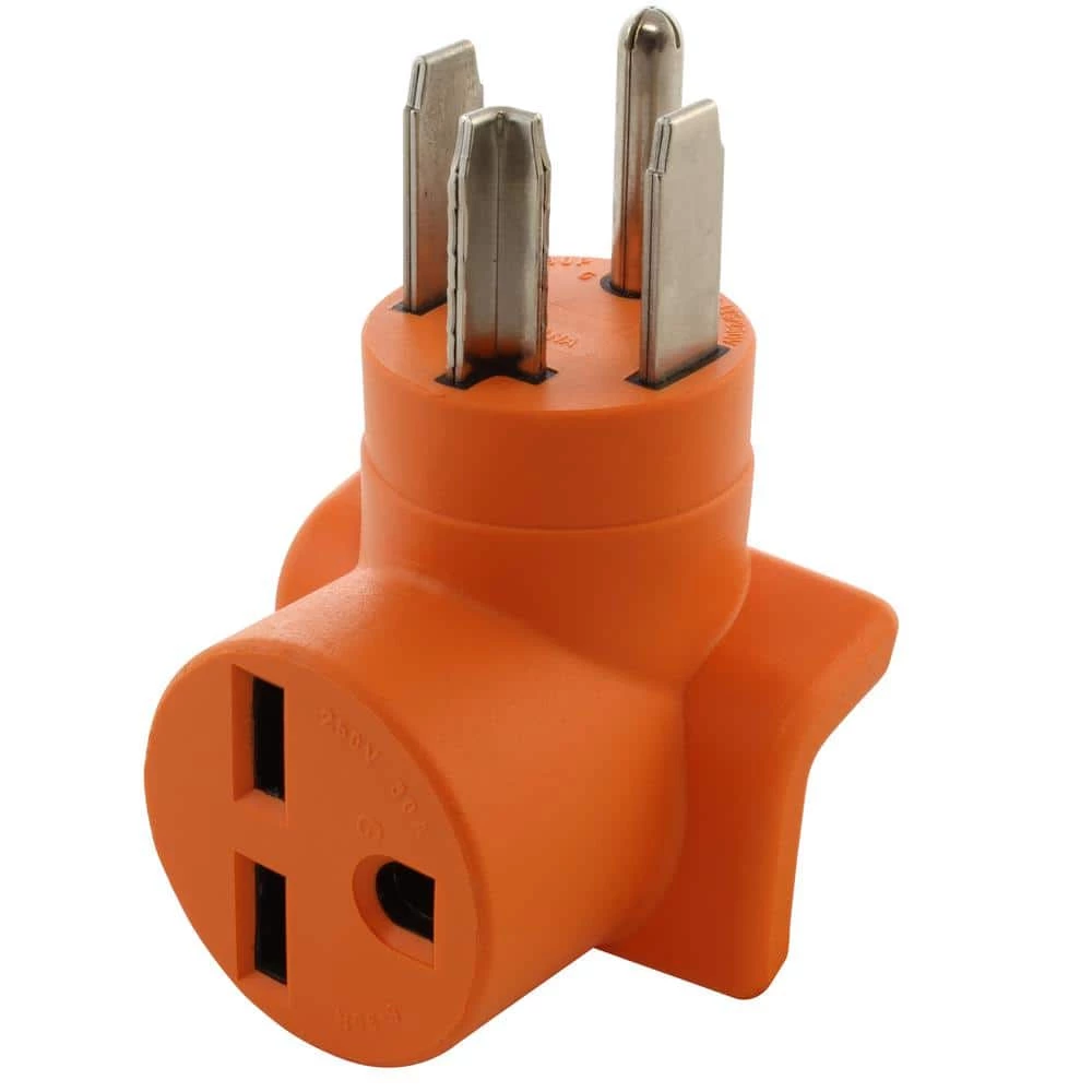 30 Amp 14-30 4-Prong Dryer Plug to 6-30R 30 Amp 250-Volt Commercial HVAC Female Adapter by AC WORKS 3 30 Amp 14-30 4-Prong Dryer Plug to 6-30R 30 Amp 250-Volt Commercial HVAC Female Adapter by AC WORKS