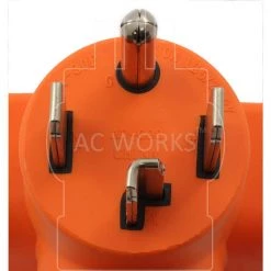 Dryer Outlet Adapter 4-Prong Dryer 14-30P Plug to 4-Prong Locking 30 Amp 125/250 L14-30R Adapter by AC WORKS 11 Dryer Outlet Adapter 4-Prong Dryer 14-30P Plug to 4-Prong Locking 30 Amp 125/250 L14-30R Adapter by AC WORKS -AC WORKS Shop orange ac works plug adapters ad1430l1430 4f 1000