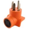Dryer Outlet Adapter 4-Prong Dryer 14-30P Plug to 4-Prong Locking 30 Amp 125/250 L14-30R Adapter by AC WORKS