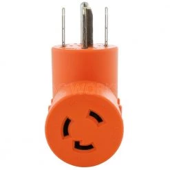 Industrial L6-30R 30 Amp 250-Volt Locking Female Connector to 4-Prong Dryer 14-30P Plug Adapter by AC WORKS 12 Industrial L6-30R 30 Amp 250-Volt Locking Female Connector to 4-Prong Dryer 14-30P Plug Adapter by AC WORKS -AC WORKS Shop orange ac works plug adapters ad1430l630 1f 1000