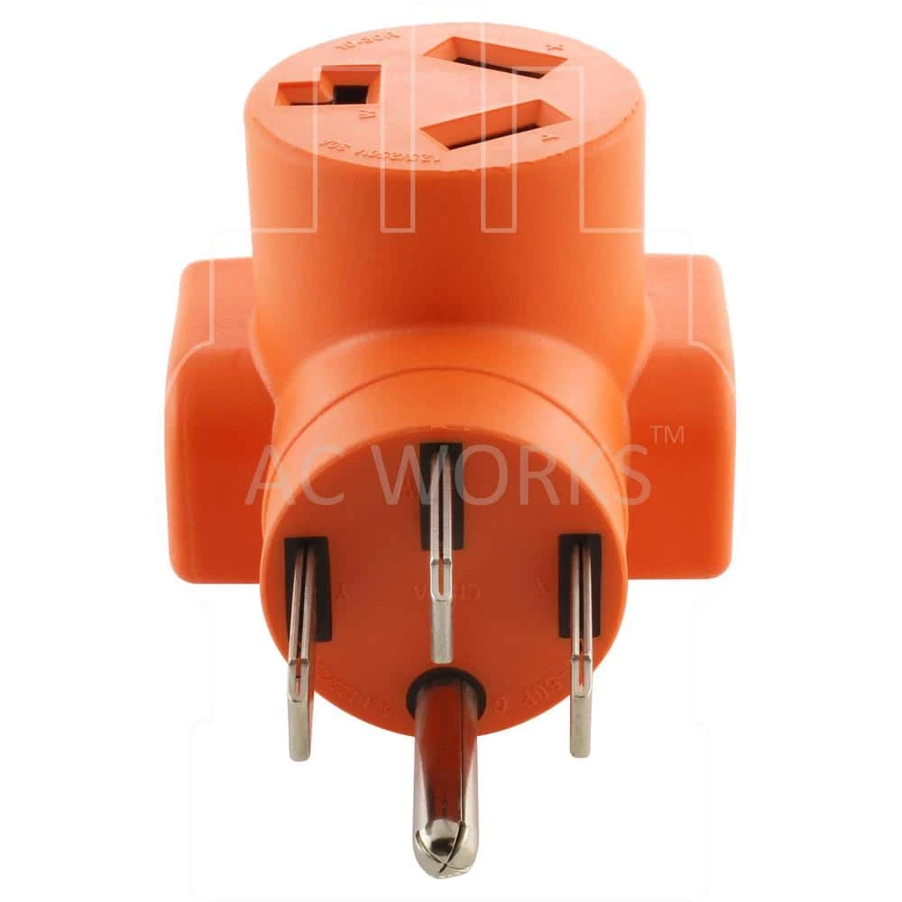 4-Prong 14-50P Plug to 30 Amp 3-Prong Dryer 10-30R Adapter Range/Generator Outlet to 3-Prong Dryer Adapter by AC WORKS 6 4-Prong 14-50P Plug to 30 Amp 3-Prong Dryer 10-30R Adapter Range/Generator Outlet to 3-Prong Dryer Adapter by AC WORKS - Image 4