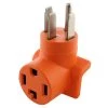 Range/Generator Outlet to 4-Prong Dryer Adapter and 4-Prong 14-50P Plug to 30 Amp 4-Prong Dryer 14-30R Adapter by AC WORKS -AC WORKS Shop orange ac works plug adapters ad14501430 64 1000