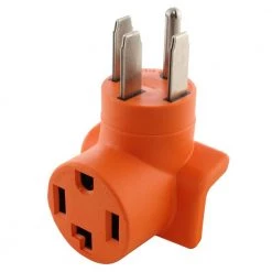 Range/Generator Outlet to 4-Prong Dryer Adapter and 4-Prong 14-50P Plug to 30 Amp 4-Prong Dryer 14-30R Adapter by AC WORKS