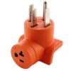 Plug Adapter NEMA 14-50P 50 Amp Range/RV/Generator Outlet to Household 15/20 Amp 125-Volt T-Blade Female Connector by AC WORKS -AC WORKS Shop orange ac works plug adapters ad1450520 64 1000