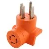 Range/ RV/ Generator Outlet Adapter 4-Prong 14-50P Plug to 4-Prong 20 Amp Locking L14-20R Adapter by AC WORKS -AC WORKS Shop orange ac works plug adapters ad1450l1420 64 1000
