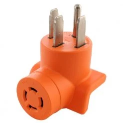 Range/ RV/ Generator Outlet Adapter 4-Prong 14-50P Plug to 4-Prong 20 Amp Locking L14-20R Adapter by AC WORKS