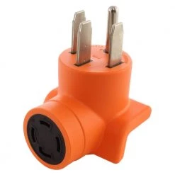 Range/RV/Generator Outlet Adapter 4-Prong 14-50P Plug to 4-Prong 30 Amp Locking L14-30R Adapter by AC WORKS