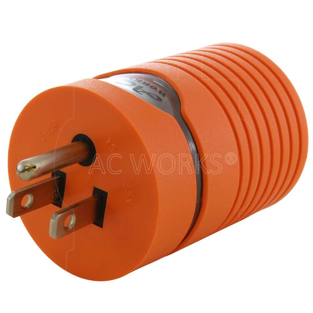 Locking Adapter Household 15 Amp 5-15P Plug to Locking 15 Amp L5-15R Female Connector by AC WORKS 7 Locking Adapter Household 15 Amp 5-15P Plug to Locking 15 Amp L5-15R Female Connector by AC WORKS - Image 5