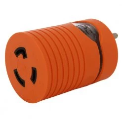 15 Amp Plug to Locking 20 Amp L5-20R Female Connector Household Locking Adapter by AC WORKS