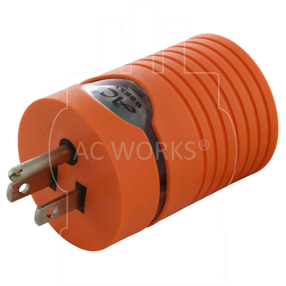 RV/Marine/Industrial Locking Adapter Regular Household 15 Amp Plug to Locking L5-30R 30 Amp 125-Volt Female Connector by AC WORKS 7 RV/Marine/Industrial Locking Adapter Regular Household 15 Amp Plug to Locking L5-30R 30 Amp 125-Volt Female Connector by AC WORKS - Image 5