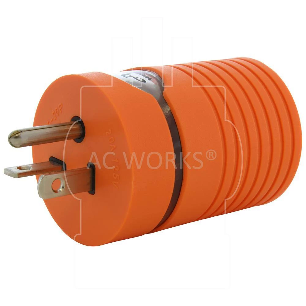 Adapter 5-20P 20 Amp Household Male Plug to Locking L5-20R Female Connectors by AC WORKS 7 Adapter 5-20P 20 Amp Household Male Plug to Locking L5-20R Female Connectors by AC WORKS - Image 5