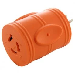 Adapter NEMA 6-15P 15 Amp 250-Volt Male Plug to Locking Female L6-15R 15 Amp Connector by AC WORKS