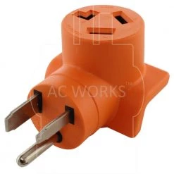50 Amp Welder Outlet 6-50 Plug to 30 Amp 250-Volt 3-Prong Dryer 10-30 Dryer Adapter by AC WORKS -AC WORKS Shop orange ac works plug adapters ad6501030 1f 1000