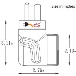 AC Connectors Welder 6-50P Plug to L6-30R 3-Prong 30 Amp 250-Volt Locking Female Adapter by AC WORKS 12 AC Connectors Welder 6-50P Plug to L6-30R 3-Prong 30 Amp 250-Volt Locking Female Adapter by AC WORKS -AC WORKS Shop orange ac works plug adapters ad650l630 44 1000