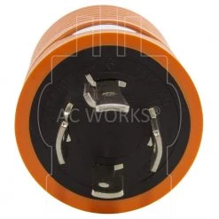 Locking Adapter L14-20P 20 Amp 125/250-Volt 4-Prong Male Plug to L5-20R 3-Prong 20 Amp 125-Volt Locking Female Connector by AC WORKS -AC WORKS Shop orange ac works plug adapters adl1420l520 4f 1000