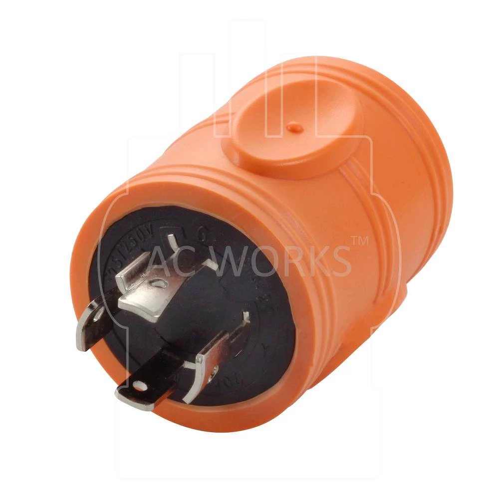 Locking Adapter 4-Prong 20 Amp 125/250-Volt NEMA L14-20P Locking Plug To L6-20R 20 Amp 250-Volt Locking Female Connector by AC WORKS 5 Locking Adapter 4-Prong 20 Amp 125/250-Volt NEMA L14-20P Locking Plug To L6-20R 20 Amp 250-Volt Locking Female Connector by AC WORKS - Image 3