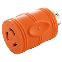 Locking Adapter 4-Prong 20 Amp 125/250-Volt NEMA L14-20P Locking Plug To L6-20R 20 Amp 250-Volt Locking Female Connector by AC WORKS