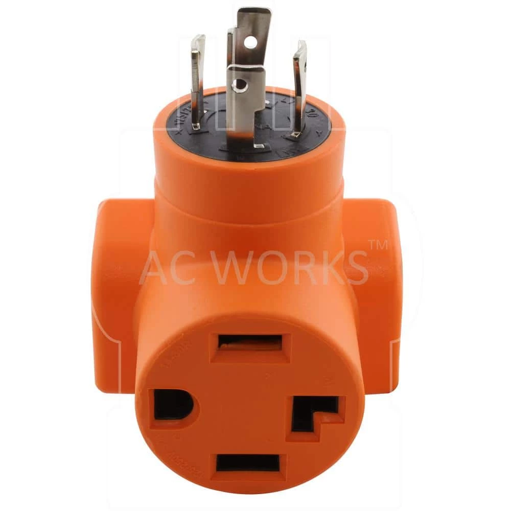 Generator to Dryer/EV Adapter 30 Amp 4-Prong L14-30P Generator Locking Plug to 4-Prong 30 Amp Dryer Female Connectors by AC WORKS 6 Generator to Dryer/EV Adapter 30 Amp 4-Prong L14-30P Generator Locking Plug to 4-Prong 30 Amp Dryer Female Connectors by AC WORKS - Image 4