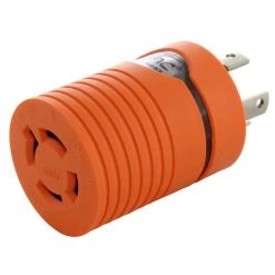 30 Amp 4-Prong 125/250-Volt L14-30P Plug to L14-20R 20 Amp 4-Prong 125/250-Volt Connector by AC WORKS