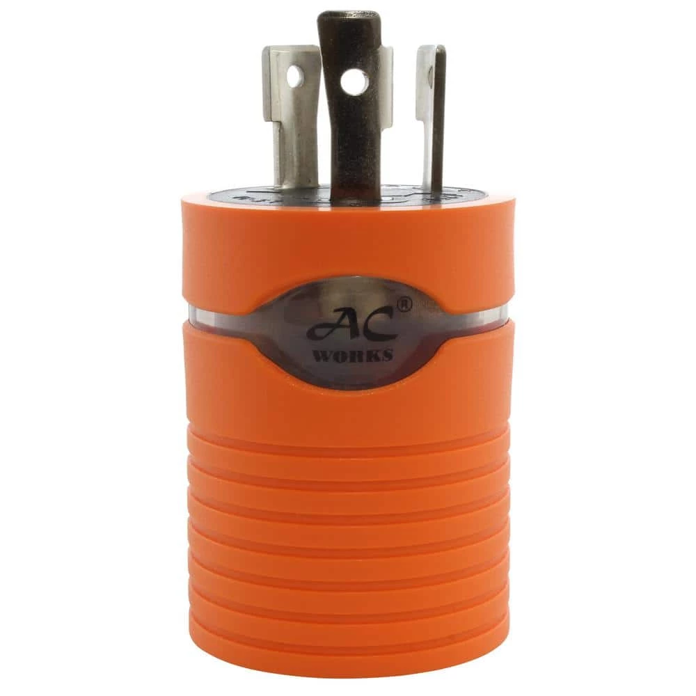 Generator Locking Adapter L5-30P 30A 125V 3-Prong Locking Plug to 5-15/20R 15/20 Amp Household T Blade Female Connector by AC WORKS 8 Generator Locking Adapter L5-30P 30A 125V 3-Prong Locking Plug to 5-15/20R 15/20 Amp Household T Blade Female Connector by AC WORKS - Image 6