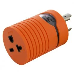 Adapter L6-20P 20 Amp 250-Volt Plug to NEMA 6-15/20R 15/20 Amp 250-Volt Connector by AC WORKS