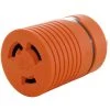 Plug Adapter L6-20P 20 Amp 250-Volt Male Plug to L6-30R 30 Amp Female Connector by AC WORKS