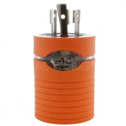 Plug Adapter L6-20P 20 Amp 250-Volt Male Plug to L6-30R 30 Amp Female Connector by AC WORKS 13 Plug Adapter L6-20P 20 Amp 250-Volt Male Plug to L6-30R 30 Amp Female Connector by AC WORKS -AC WORKS Shop orange ac works plug adapters adl620l630 fa 1000