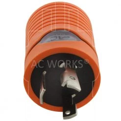 Adapter L6-30P 30 Amp 250-Volt Plug to NEMA 6-15/20R 15/20 Amp 250-Volt Female Connector by AC WORKS -AC WORKS Shop orange ac works plug adapters adl630620 d 4f 1000
