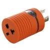 Adapter L6-30P 30 Amp 250-Volt Plug to NEMA 6-15/20R 15/20 Amp 250-Volt Female Connector by AC WORKS 2 Adapter L6-30P 30 Amp 250-Volt Plug to NEMA 6-15/20R 15/20 Amp 250-Volt Female Connector by AC WORKS -AC WORKS Shop orange ac works plug adapters adl630620 d 64 1000