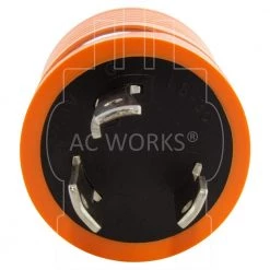 Plug Adapter L6-30P 30 Amp 250-Volt Male Plug to L6-20R 20 Amp Locking Female Connector by AC WORKS 12 Plug Adapter L6-30P 30 Amp 250-Volt Male Plug to L6-20R 20 Amp Locking Female Connector by AC WORKS -AC WORKS Shop orange ac works plug adapters adl630l620 4f 1000