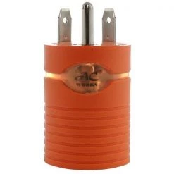 AC Connectors Adapter RV 30 Amp TT-30P Plug to 20 Amp 125/250-Volt L14-20R Female (2-Hots Bridged) Adapter by AC WORKS 15 AC Connectors Adapter RV 30 Amp TT-30P Plug to 20 Amp 125/250-Volt L14-20R Female (2-Hots Bridged) Adapter by AC WORKS -AC WORKS Shop orange ac works plug adapters adttl1420 76 1000