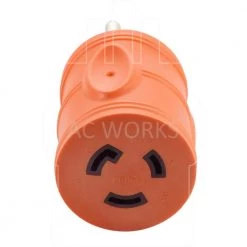 AC Connectors Generator Adapter RV 30A TT-30P to L5-20R 20A 3-Prong Locking Connector by AC WORKS -AC WORKS Shop orange ac works plug adapters adttl520 1f 1000