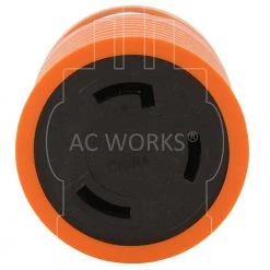 AC Connectors Generator Adapter RV 30 Amp TT-30P to L5-30R 30 Amp 3-Prong Locking Connector by AC WORKS -AC WORKS Shop orange ac works plug adapters adttl530 1f 1000