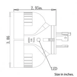 Industrial V-Duo Outlet Adapter L6-20P 20 Amp 250-Volt 3-Prong Locking Plug to (2) L6-20R 20 Amp Connectors by AC WORKS 12 Industrial V-Duo Outlet Adapter L6-20P 20 Amp 250-Volt 3-Prong Locking Plug to (2) L6-20R 20 Amp Connectors by AC WORKS -AC WORKS Shop orange ac works plug adapters advl620l620 44 1000