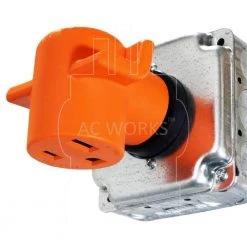AC Connectors NEMA 10-30 3-Prong Dryer Plug to 6-50 Welder Adapter by AC WORKS 15 AC Connectors NEMA 10-30 3-Prong Dryer Plug to 6-50 Welder Adapter by AC WORKS -AC WORKS Shop orange ac works plug adapters wd1030650 31 1000