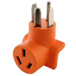 30 Amp 4-Prong 14-30P Dryer Plug to 10-50R 50 Amp 125/250-Volt Welder Adapter by AC WORKS