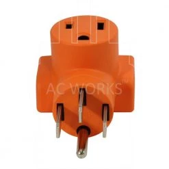 50 Amp RV/Range/Generator 14-50 Plug to 6-50R 50 Amp 250-Volt Welder Adapter by AC WORKS -AC WORKS Shop orange ac works plug adapters wd1450650 4f 1000